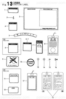 Order YANMAR 126630-07210 Label, Operation