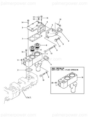 Order YANMAR 127881-48320 Cover, Thermostat