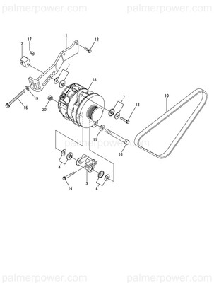 Order YANMAR 127698-77430 Bracket, Alternator