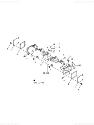 Order YANMAR 127610-13191 Cover, Manifold Side
