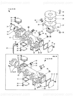 Order YANMAR 124413-13300 Cover, Manifold