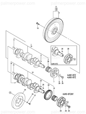 Order YANMAR 129490-21592 Flywheel Assy
