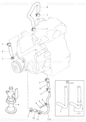 Order YANMAR 128275-49011 Pipe, Water