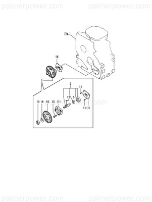 Order YANMAR 128170-32200 Gear, Oil Pump