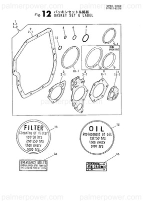 Order YANMAR 777020-09992 Gasket Set