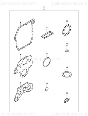 Order YANMAR 177418-02180 Gasket, Mounting