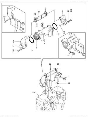 Order YANMAR 177067-04660 Body, Lub.Oil Cooler