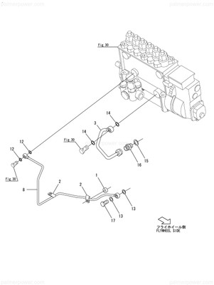 Order YANMAR 127691-39301 Pipe Assy, Oil