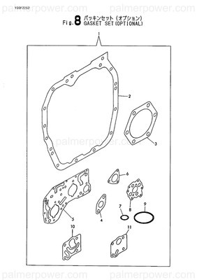 Order YANMAR 177064-02210 Gasket, Cover