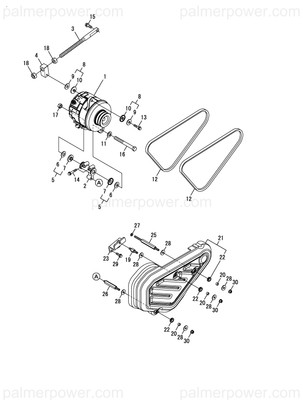 Order YANMAR 127616-77340 Retainer, Alternator