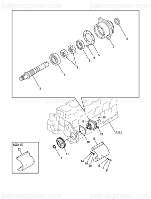 Order YANMAR 128625-54390 Nut