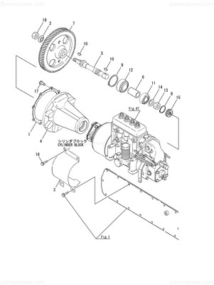 Order YANMAR 126438-54360 Case, Bearing