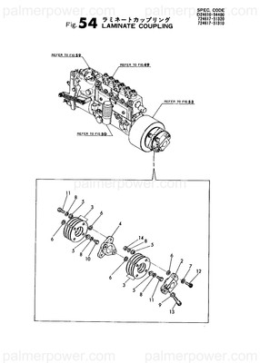 Order YANMAR 124610-54540 Collar