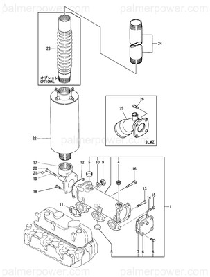 Order YANMAR 120130-13190 Cover, Manifold