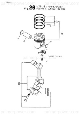 Order YANMAR 728634-23100 Rod Assy, Connecting
