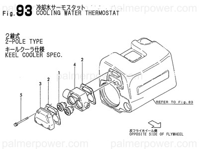 Order YANMAR 126630-48390 Case, Thermostat