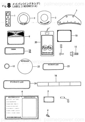 Order YANMAR 148619-07221 Label, Adjust