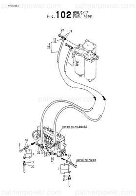 Order YANMAR 148619-59920 Pipe Assy, Return