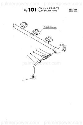 Order YANMAR 23664-040042 Cock, Hose B1/2