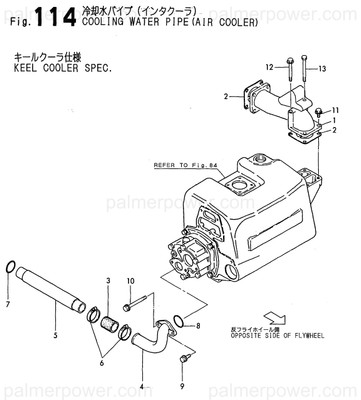 Order YANMAR 126635-49580 Pipe, Water