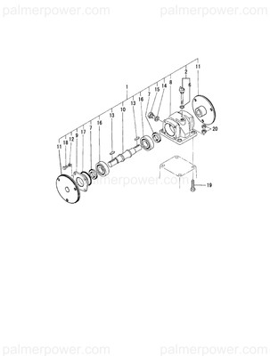 Order YANMAR 196312-23391 Cover, Bearing