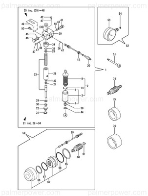 Order YANMAR 196901-80740 Ring, Back Up G65