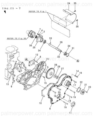 Order YANMAR 127656-01530 Gasket, Case Cover