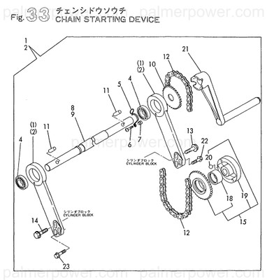 Order YANMAR 25210-410910 Chain, 41X 91