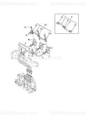 Order YANMAR 120130-59441 Pipe Assy, Return