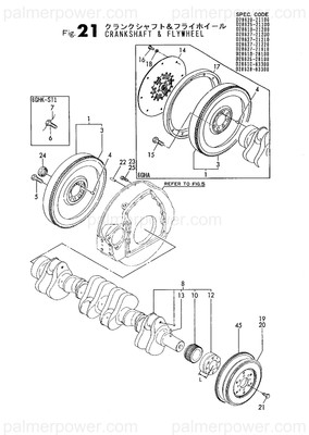 Order YANMAR 128610-21200 Gear, Crankshaft