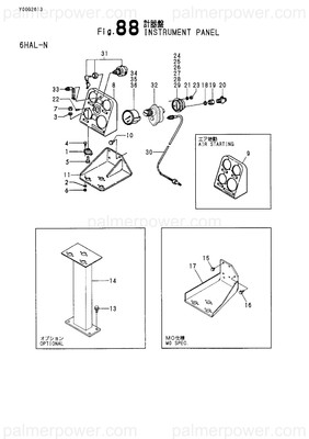 Order YANMAR 42150-551592 Panel, Instrument