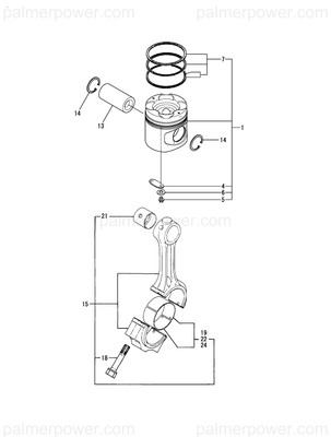 Order YANMAR 726683-23101 Rod Assy, Connecting