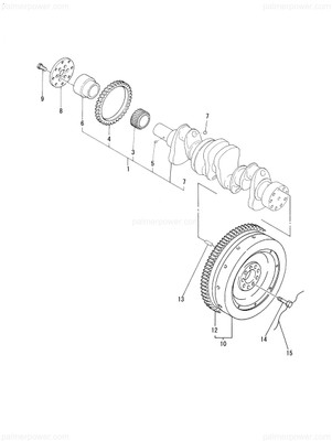 Order YANMAR 126450-21370 Flywheel Assy