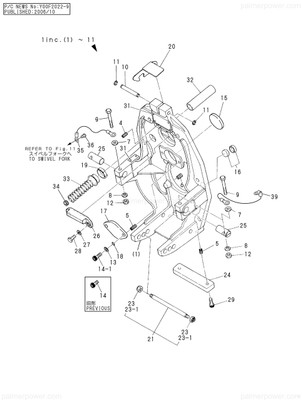Order YANMAR 196320-01270 Pin, Lever