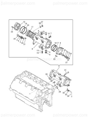 Order YANMAR 148816-33020 Body, Cooler