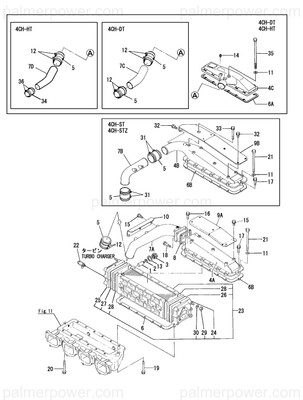 Order YANMAR 127487-18421 Gasket, Air Duct
