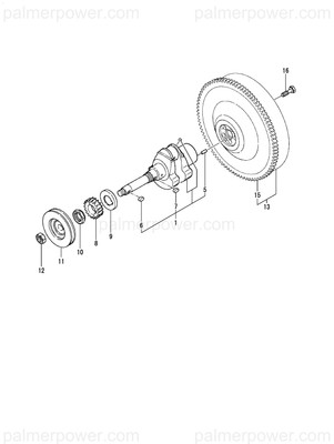Order YANMAR 128172-21591 Flywheel Assy