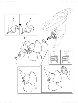 Order YANMAR 196322-09350 Spacer, Propeller