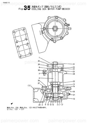 YANMAR 128990-42570 Impeller Kit | PalmerPower
