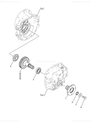 Order YANMAR 177522-03541 Shaft Assy, Z=42