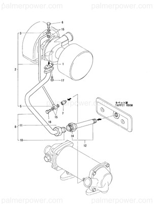 Order YANMAR 127452-39830 Pipe Assy, Oil A