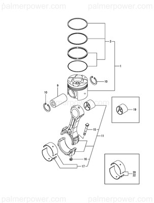Order YANMAR 748640-23140-G Rod Assy, Connecting