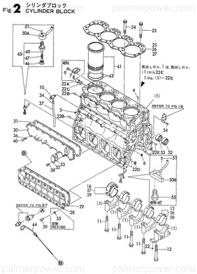 Order YANMAR 121850-02160 Bearing, Main