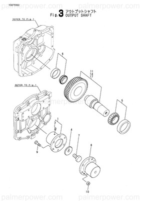 Order YANMAR 196280-03351 Shaft Assy, Output