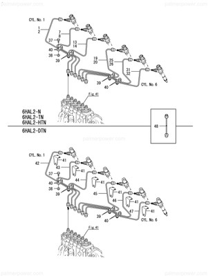 Order YANMAR 126665-59870 Pipe Assy, Injection