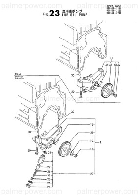 Order YANMAR 128628-32200 Gear, Pump