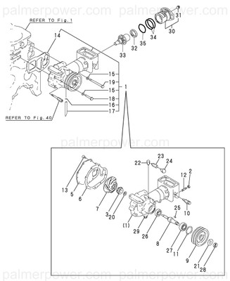 Order YANMAR 127610-43300 Shaft, Water Pump