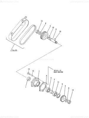Order YANMAR 126616-77420 V-Pulley