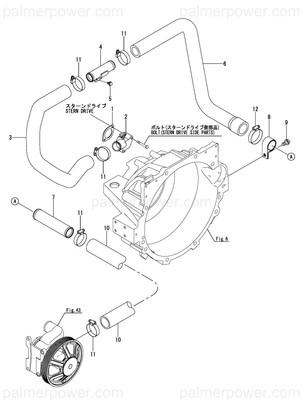 YANMAR 119578-39141 Pipe, Block Inlet | PalmerPower