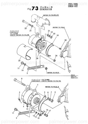 Order YANMAR 26014-060222 Bolt, M6X 22
